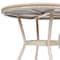Flash Furniture Marseille French Bistro 31.5in. Tbl, Black/White Textilene, Glass Top, Bamboo Print Aluminum Frame SDA-AD641011-80-BLKWH-LTNAT-GG - alternate 4
